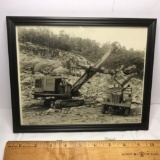 Old Photograph Steam Shovel and Dump Truck