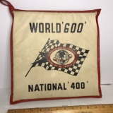 Vintage World 600 National 400 Charlotte Motor Speedway Seat Cushion