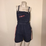 Adorable Vintage Denim Overall Shorts