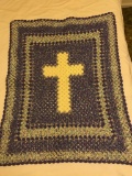 Hand Crocheted Vintage Lap Blanket