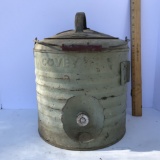 Old Galvanized Covey Water Cooler