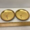 Pair of Oriental Gold Foil Dishes