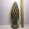 Heavy Carved Wood Decorative Pineapple Sitter Finial