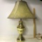 Vintage Brass Finish Lamp w/Shade