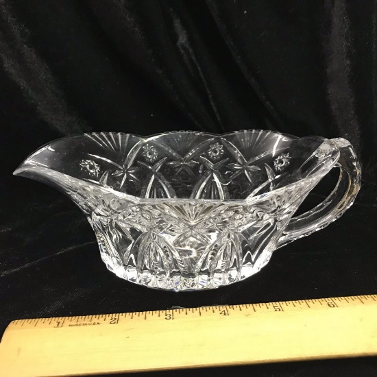 Nice Crystal Gravy Boat