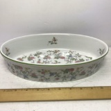 Vintage Corona by Andrea Floral Oval Casserole Dish