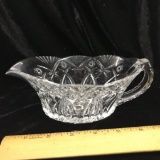 Nice Crystal Gravy Boat