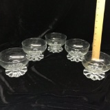 Set of 5 Glass Sherberts