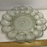 Vintage Glass Egg Plate