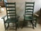 Pair of Vintage Painted Rocking Chairs w/Cane Seats