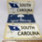 Lot of 3 Metal South Carolina License Plates