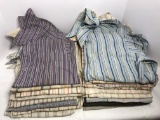 16 Pc. Vintage 1960's & 70's Large Collar Button Down Shirts