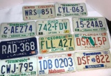 Lot of 11 Misc 1980's License Plates from 7 States