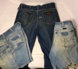1970's Wrangler Jeans & 2 Pairs of Cutoffs