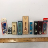 Lot of Misc Souvenir Spoons in Original Boxes
