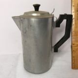 Vintage Miracle Maid Aluminum Coffee Pot w/Lid & Insert