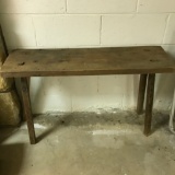 Hand Made Primitive Wooden Table