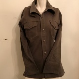 1960's Brown Denim Snap Front Jacket Shirt