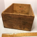 Primitive Wooden DUPONT Explosives Crate with Dove Tailed Corners