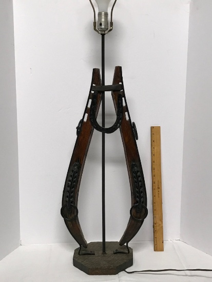 Handmade Vintage Horse Harness Lamp