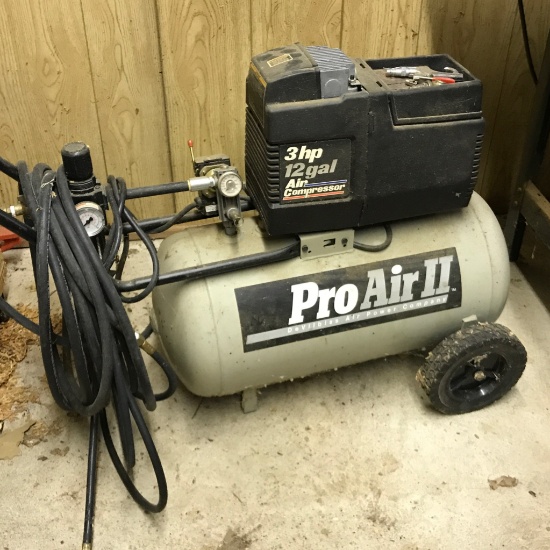 Pro Air II 3 HP 12 Gal Air Compressor F31251-3 by DeVilbiss