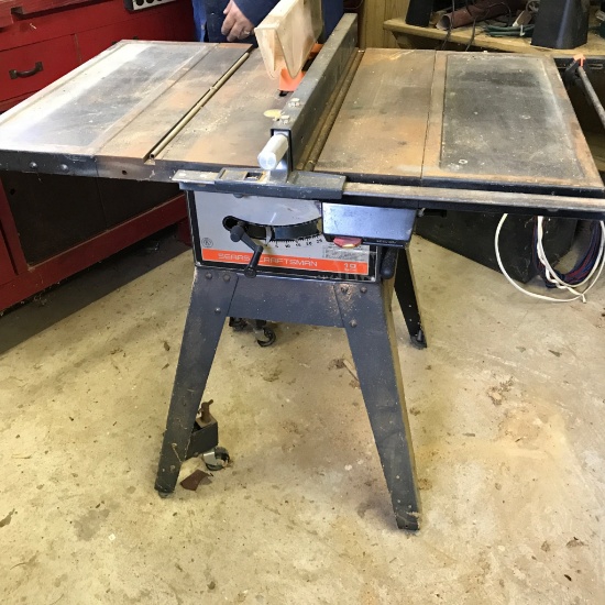 10" Craftsman Belt Driven Table Saw w/Stand & Acces. - Model 113 299040
