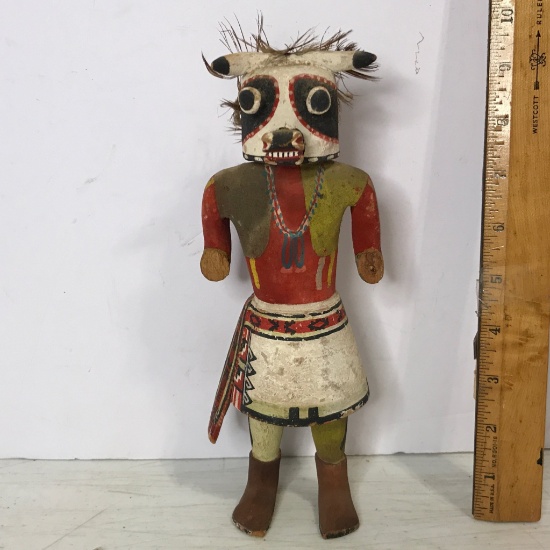 Vintage Wooden Hand Made Carved Native American Indian Kachina Doll