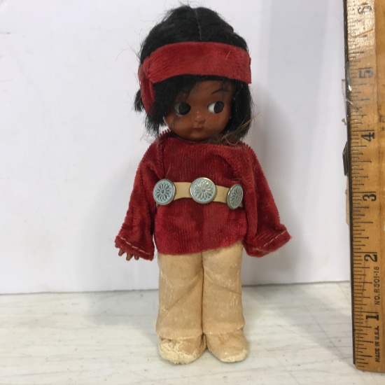 Vintage Celluloid Young Indian Brave Doll