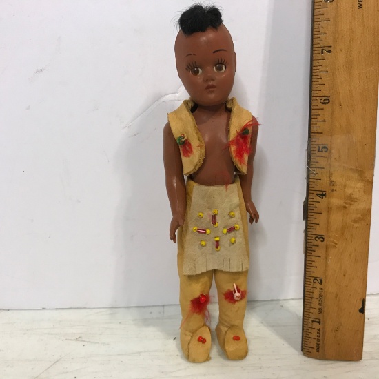 Vintage Celluloid Indian Young Brave Doll