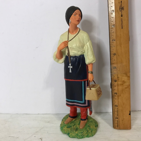 1995 "Lily of the Mohawks" From the Nobel American Indian Woman Collection Figurine