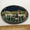 1980 Pewter & Enamel Deer Belt Buckle