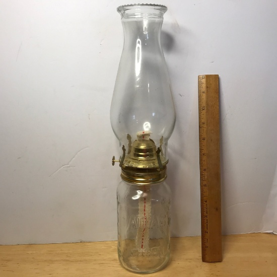 Mason Jar Oil Lamp