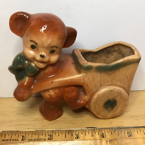 Vintage Terry Bear Pottery Planter