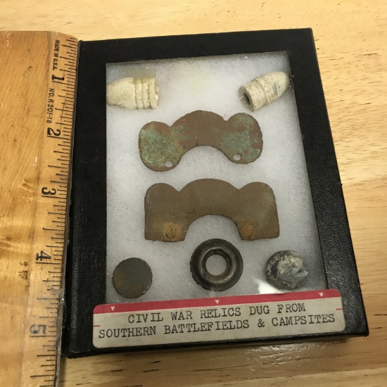 Civil War Relics Dug From Southern Battlefields & Campsites