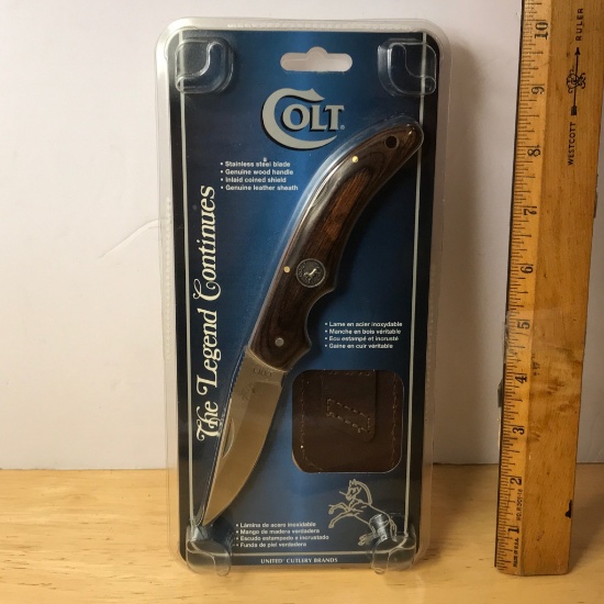 Colt "The Legend Continues" Pocket Knife w/Sheath