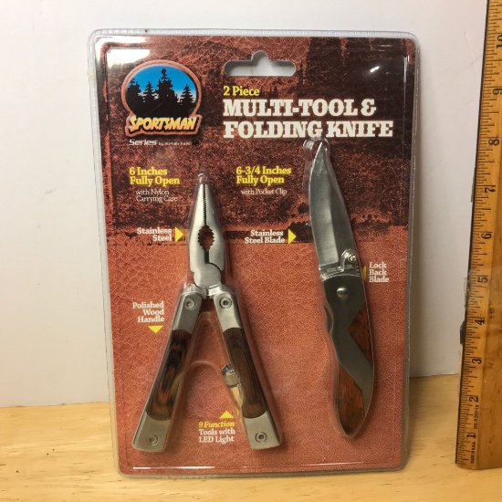 Sportsman 2 Pc. Multi-Tool & Folding Knife