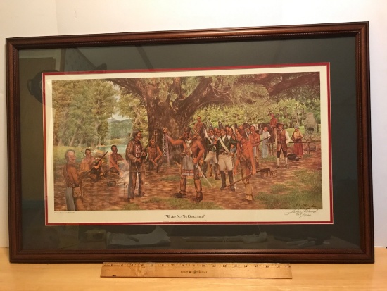 Framed & Matted "We Are Not Yet Conquered"