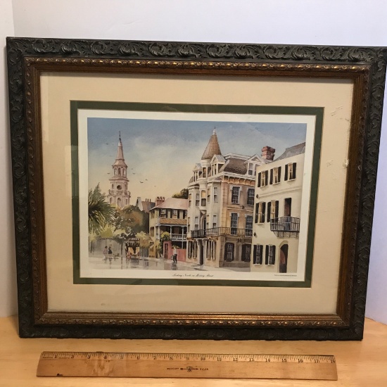 "Looking North on Meeting Street" Charleston Print from Original Watercolor by Emerson