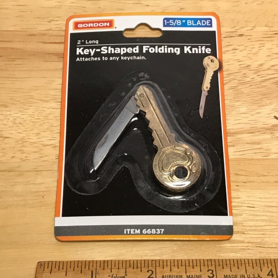 2" Key-Shaped Folding Knife