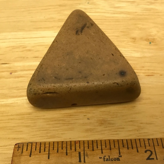 Smooth Triangular Native American Indian Stone Tool