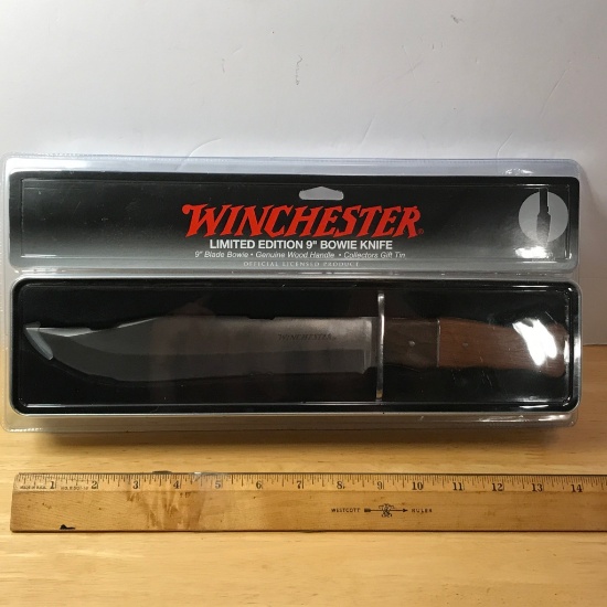 Winchester Limited Edition 9" Bowie Knife w/Collectors Tin