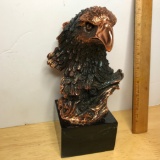 Cool Copper Eagle Statue with Marble Base