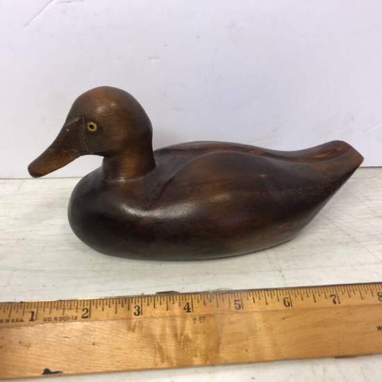 Wooden Carved Duck Figure