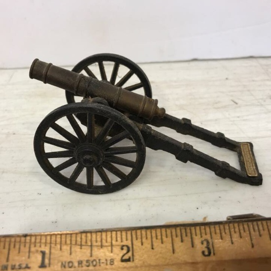 Vintage MF Co. 1/29 Cast Iron & Metal Cannon “Guilford Courthouse National Military Park”