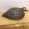 1989 Hand Painted Quail Figurine Signed on Bottom by Artist