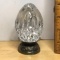 Waterford Crystal Egg with Silver Plated Stand