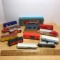Lot of Athearn Train Cars, One with Box -Scaled From Railroad Blueprints-HO Scale