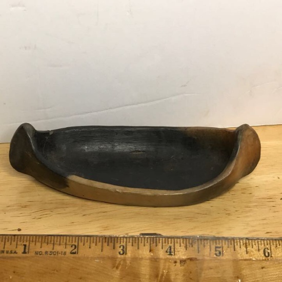 Old Catawba Indian Pottery Canoe