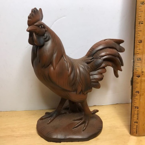 Molded Resin Rooster Figurine