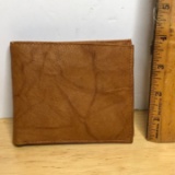 Tan Pierre Cardin Bi-Fold Leather Wallet